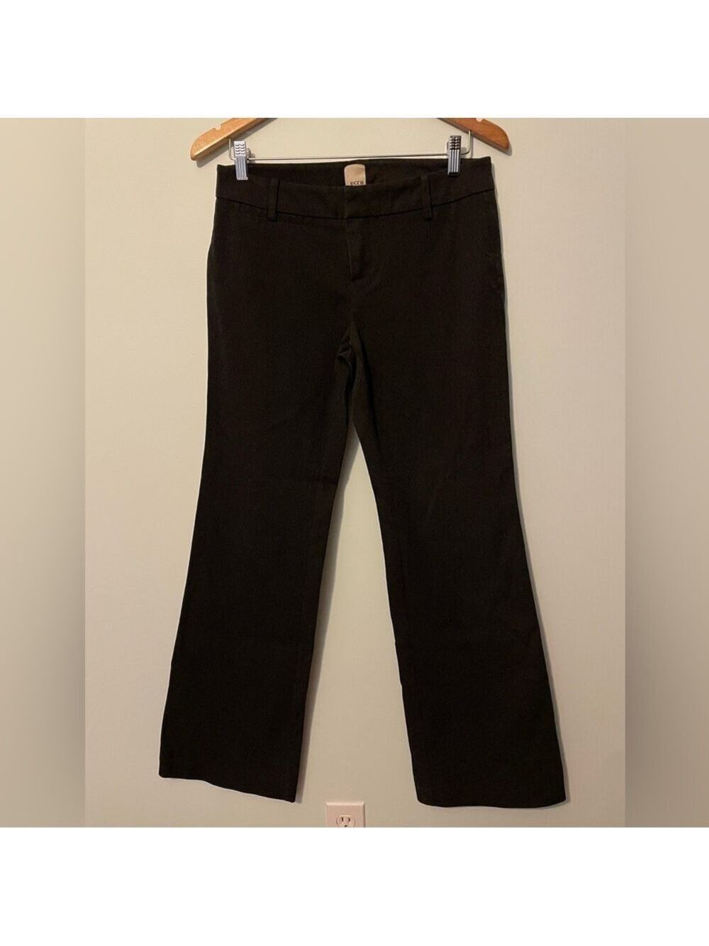 Ecru Dark Gray Straight Leg Pants Size 32